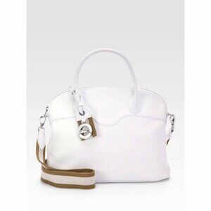 Longchamp Women's White Top Handle Lightweight Crossbody Tote Shoulder Bag